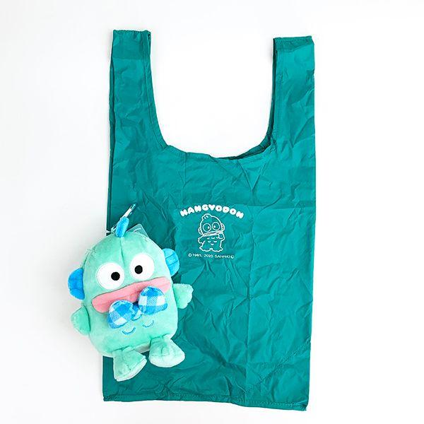 サンリオ-ハンギョドン-Sanrio-characters-ぬいぐるみエコバッグ-エコバッグ-バッグ-コンパクト-お出かけ-買い物-グリーン 商品画像1：キャラグッズPERFECT WORLD TOKYO
