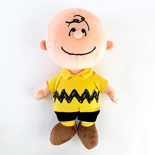 スヌーピー-ソフト-チャーリー・ブラウン-M-上目-ぬいぐるみ 商品画像2：キャラグッズPERFECT WORLD TOKYO