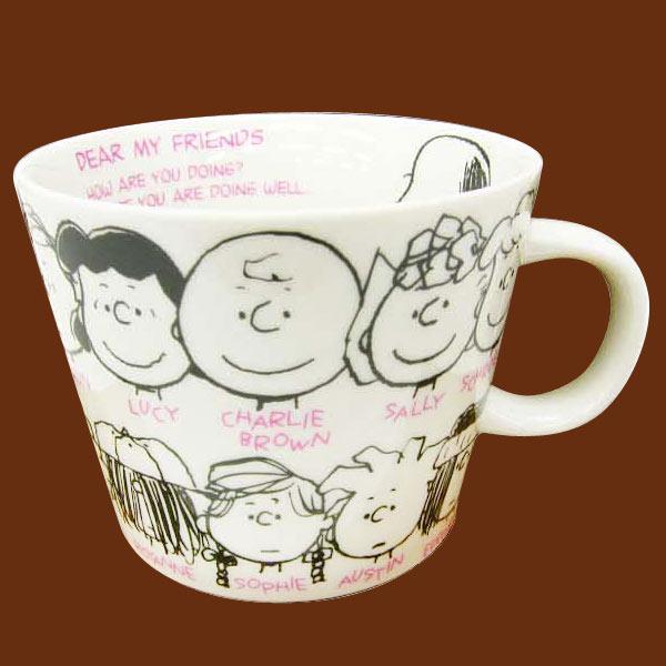 デカマグ-【マグカップ】-ホワイト-FRIENDS-スヌーピー【RCP】-4981181754769 商品画像2：キャラグッズPERFECT WORLD TOKYO