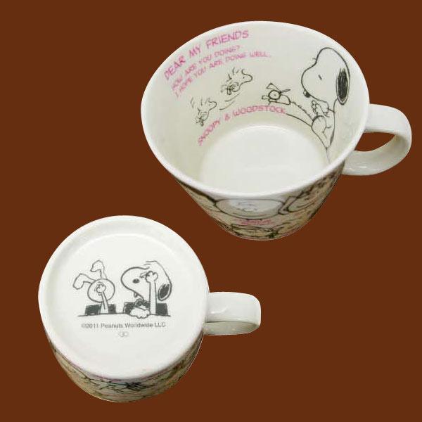 デカマグ-【マグカップ】-ホワイト-FRIENDS-スヌーピー【RCP】-4981181754769 商品画像3：キャラグッズPERFECT WORLD TOKYO