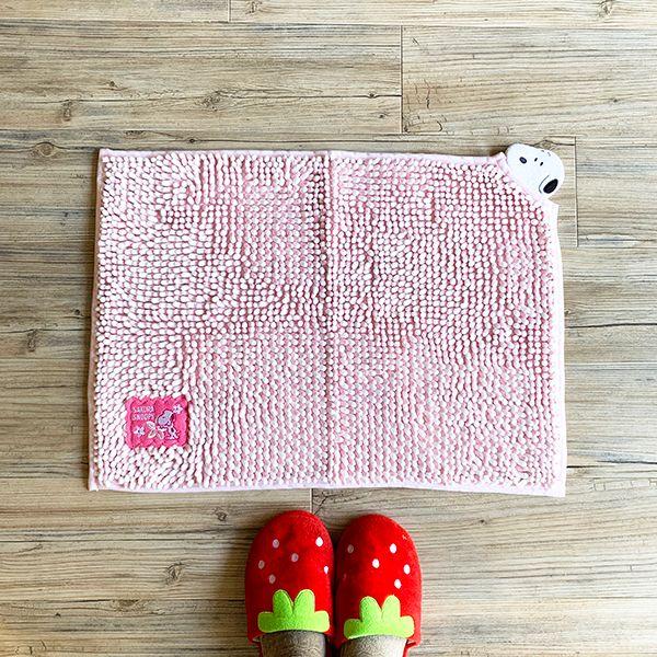 PEANUTS-スヌーピー--MICRO-MOLE-BATH-MAT-バスマット-マイクロモール-吸水-速乾-お風呂マット-ピンク-グッズ 商品画像5：キャラグッズPERFECT WORLD TOKYO
