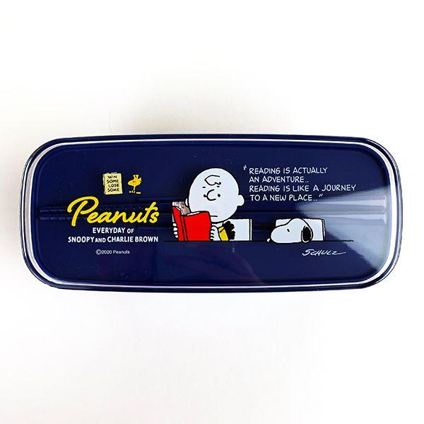 PEANUTS-スヌーピー-ランチボックス-二段（仕切付）-お弁当箱-ランチ用品-グッズ-日本製 商品画像2：キャラグッズPERFECT WORLD TOKYO