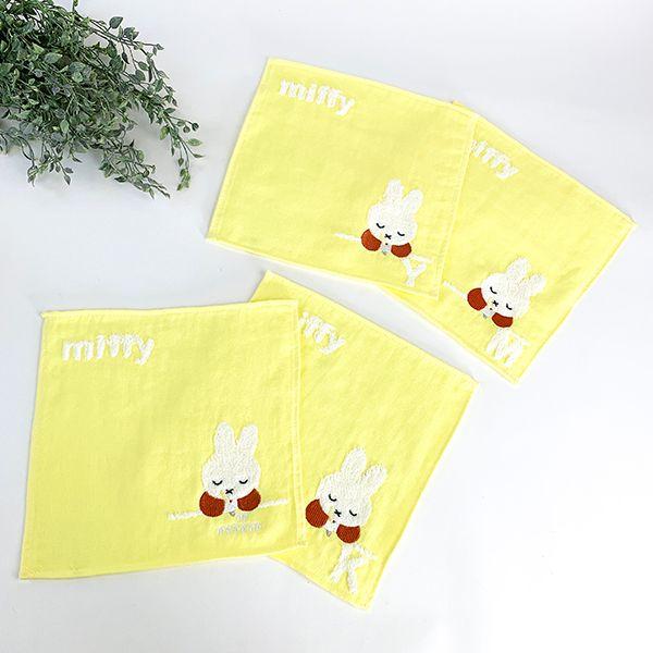 ミッフィー-ｍiffy-イニシャルタオル-Y-タオル-ハンカチ-イエロー-グッズ 商品画像5：キャラグッズPERFECT WORLD TOKYO