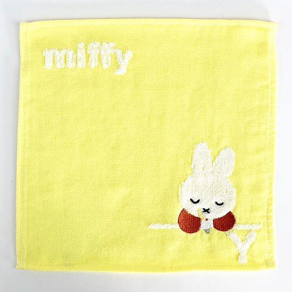 ミッフィー-ｍiffy-イニシャルタオル-Y-タオル-ハンカチ-イエロー-グッズ