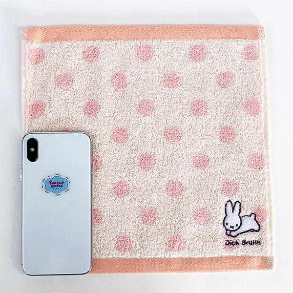 ミッフィー--ワンポイント刺繍-ハンカチ-PK-うさぎ-miffy-刺繍-ハンドタオル-ミニタオル-ワンポイント-コンパクト-タオル--PINK 商品画像4：キャラグッズPERFECT WORLD TOKYO