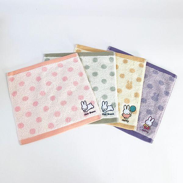 ミッフィー--ワンポイント刺繍-ハンカチ-PK-うさぎ-miffy-刺繍-ハンドタオル-ミニタオル-ワンポイント-コンパクト-タオル--PINK 商品画像5：キャラグッズPERFECT WORLD TOKYO
