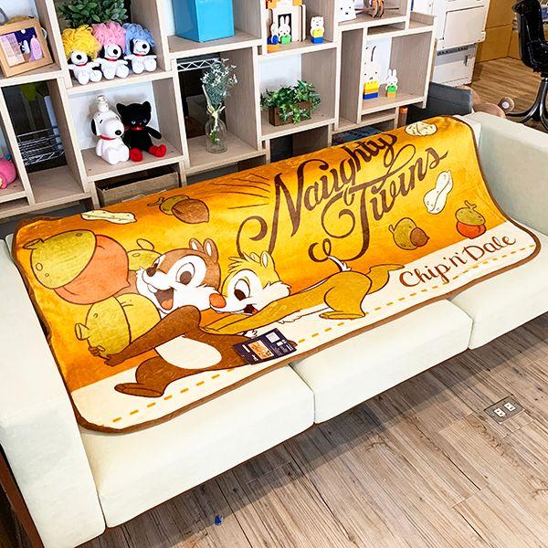 Disney-チップ＆デール-ロングブランケット-「わんぱくなふたり」-ひざ掛け-毛布-ブランケット-グッズ 商品画像6：キャラグッズPERFECT WORLD TOKYO