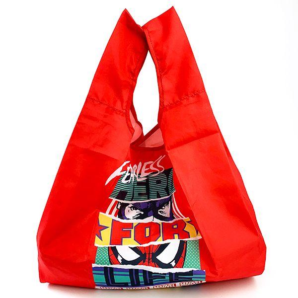 MARVEL-マーベル-マーベル-アップアイズ-エコバッグ-バッグ-お買い物袋--レッド 商品画像5：キャラグッズPERFECT WORLD TOKYO