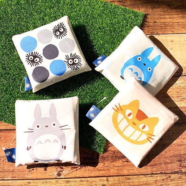 となりのトトロ-まっくろくろすけ-クロスケエコバッグ--バッグ-お買い物袋-ドット柄-グッズ 商品画像8：キャラグッズPERFECT WORLD TOKYO