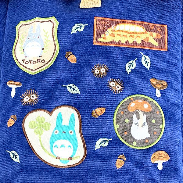 となりのトトロ--トトロアイコン-リュックサック-エコバッグ-収納バック-買い物-エコ-持ち運び-折りたたみ-軽い-便利-アウトドア-BLACK 商品画像3：キャラグッズPERFECT WORLD TOKYO