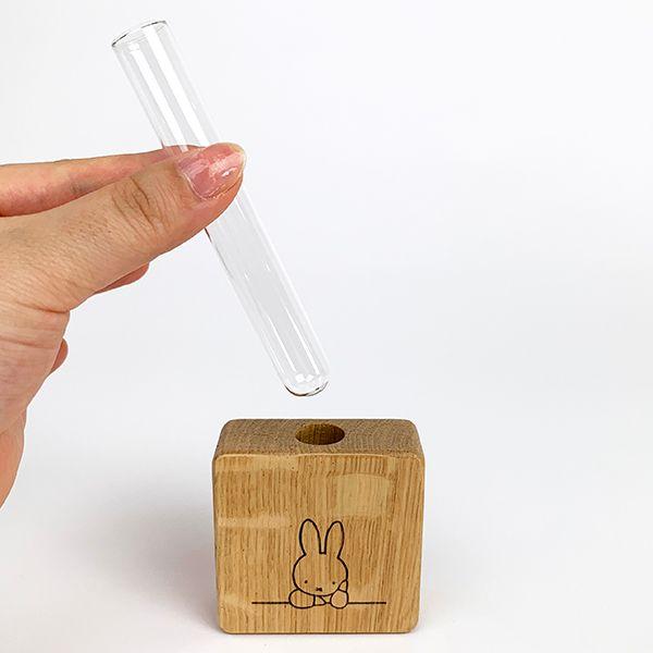 ミッフィー-miffy-グリーンインテリア（スクエア）-ミッフィー-鉢植え-ミニウッド-茶色-グッズ 商品画像4：キャラグッズPERFECT WORLD TOKYO