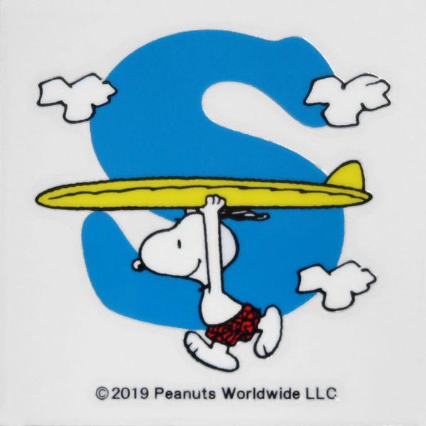スヌーピー-PEANUTS-イニシャルステッカー-SNOOPY-S-ステッカーシール