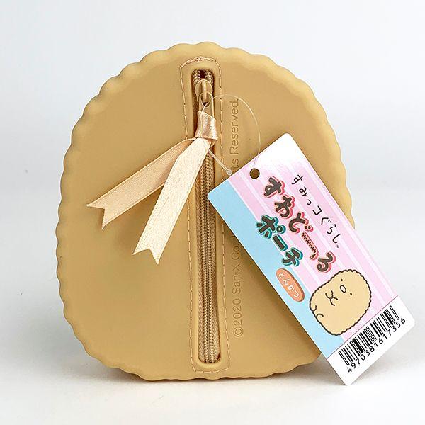 すみっコぐらし-とんかつ-すわどーるポーチ--シリコンポーチ-小物入れ-収納-ミニ 商品画像4：キャラグッズPERFECT WORLD TOKYO