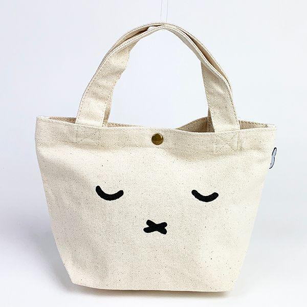 miffy-ミッフィー-ミニトート-フェイスオヤスミ-ミニバッグ-トート-ランチバッグ-グッズ 商品画像5：キャラグッズPERFECT WORLD TOKYO