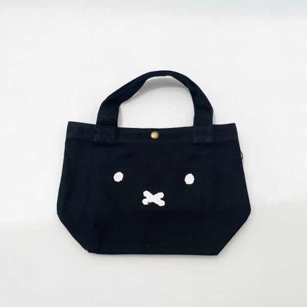 ミッフィー-miffy-ミニトート-フェイスブラック--バッグ-ブラック---グッズ