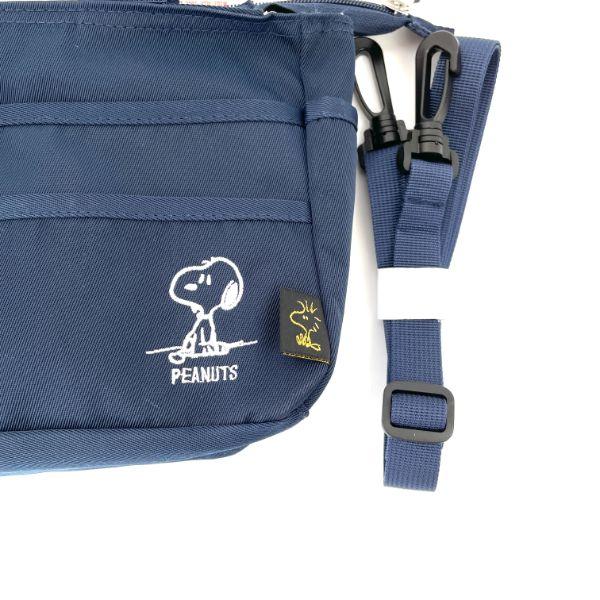 スヌーピー-PEANUTS-ショルダーバッグ-バックインバッグ-ネイビー 商品画像5：キャラグッズPERFECT WORLD TOKYO