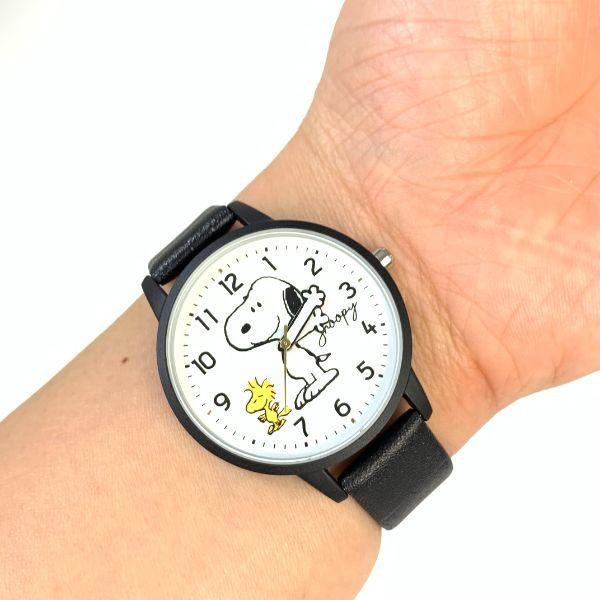 PEANUTS-スヌーピー-ローリングバンドウォッチ　BK-腕時計　アクセサリー　ウッドストック-ブラック-グッズ-日本製 商品画像2：キャラグッズPERFECT WORLD TOKYO