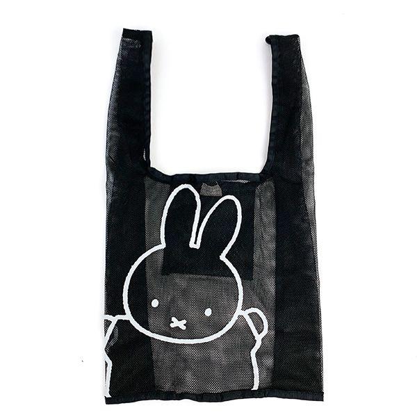 ミッフィー-miffy-メッシュエコバッグ-BK-バッグ-ブラック