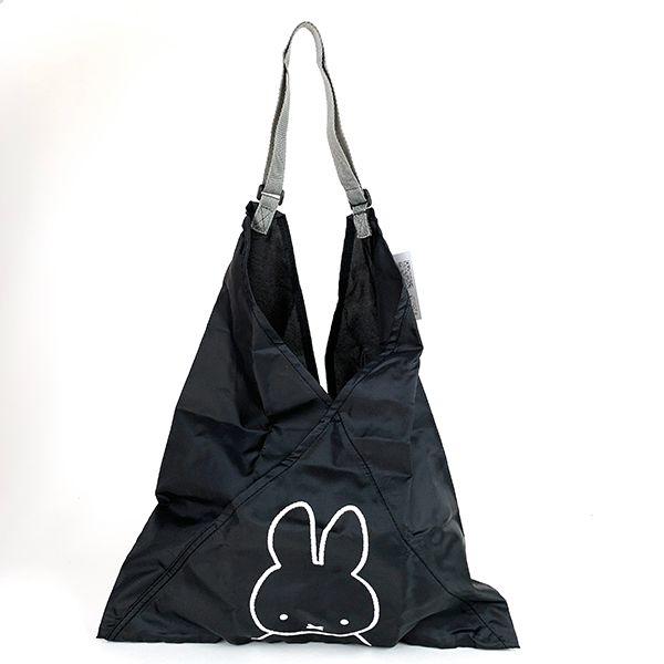 ミッフィー-miffy-A-BAG-ブラック-バッグ-Aライン-あずま袋-エコバッグ-コンパクト-ブラック-グッズ 商品画像5：キャラグッズPERFECT WORLD TOKYO