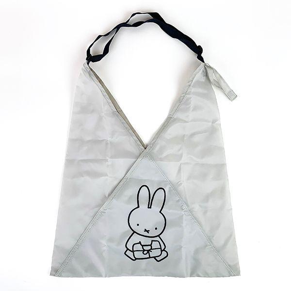 ミッフィー-miffy-A-BAG-グレー-バッグ-Aライン-あずま袋-エコバッグ-コンパ･･･