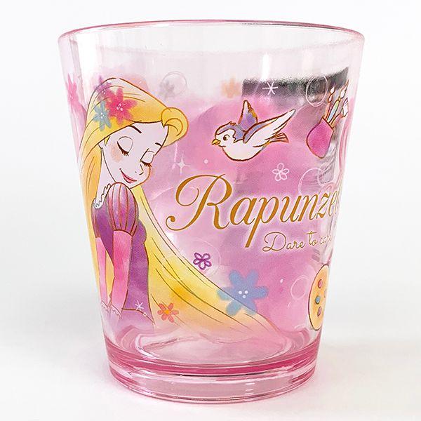 ディズニー-ラプンツェル-ドットタンブラー　ラプンツェル-コップ　プリンセス　ピンク　アウトドア-グッズ 商品画像1：キャラグッズPERFECT WORLD TOKYO