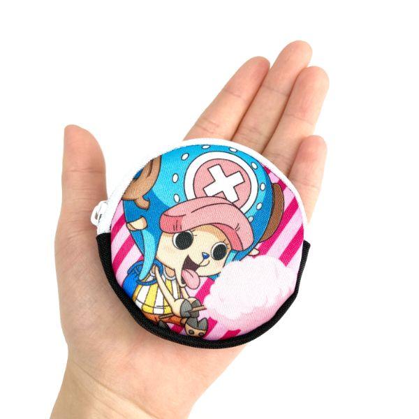 ワンピース-チョッパー-わたあめ大好きチョッパー-イヤホンポーチ-小物入れ-ブラック-　-日本製 商品画像5：キャラグッズPERFECT WORLD TOKYO