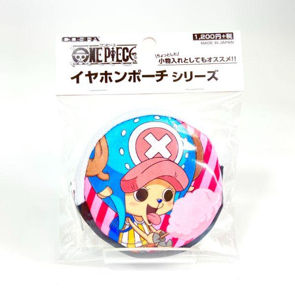ワンピース-チョッパー-わたあめ大好きチョッパー-イヤホンポーチ-小物入れ-ブラック-　-日本製 商品画像1：キャラグッズPERFECT WORLD TOKYO