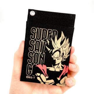 ドラゴンボールZ-悟空-パスケース-定期入れ-ブラック-グッズ