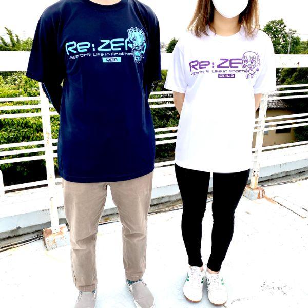 リゼロ-エミリア-Re:ゼロから始める異世界生活エミリアドライTシャツデフォルメVer.-Tシャツ-ホワイト-XLサイズ 商品画像5：キャラグッズPERFECT WORLD TOKYO