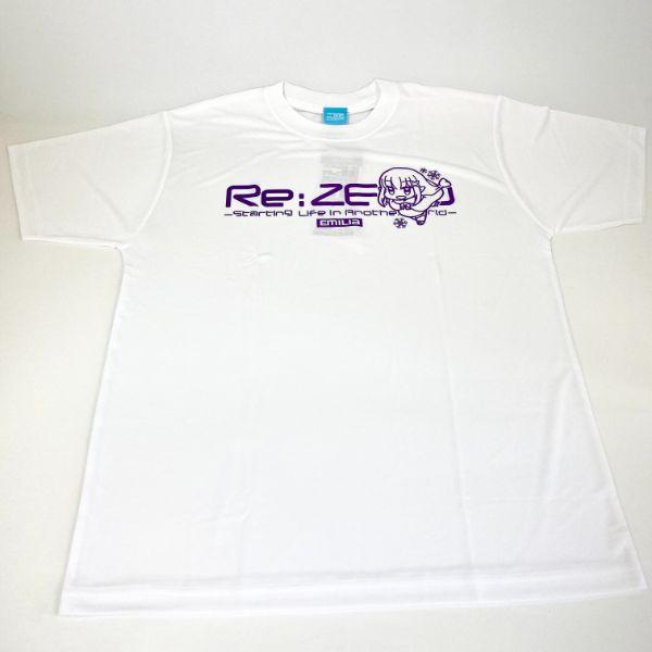 リゼロ-エミリア-Re:ゼロから始める異世界生活エミリアドライTシャツデフォルメVer.-Tシャツ-ホワイト-XLサイズ 商品画像1：キャラグッズPERFECT WORLD TOKYO
