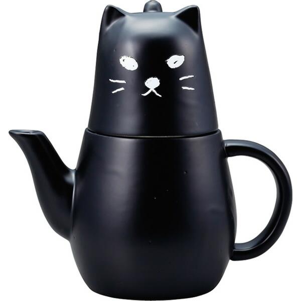 黒ねこのティーフォーワン-（1人用ティーセット／ポット・カップ・茶こし）-おもしろ食器 商品画像4：キャラグッズPERFECT WORLD TOKYO