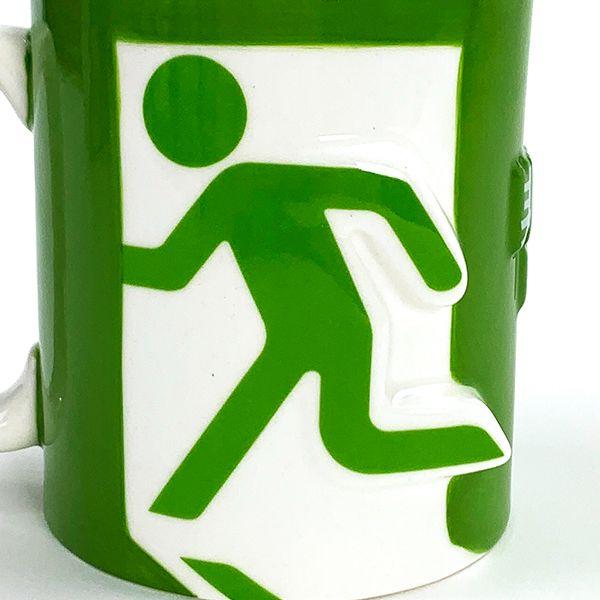 現実逃避マグ-マグカップ-食器-オモシロ-緑 商品画像2：キャラグッズPERFECT WORLD TOKYO