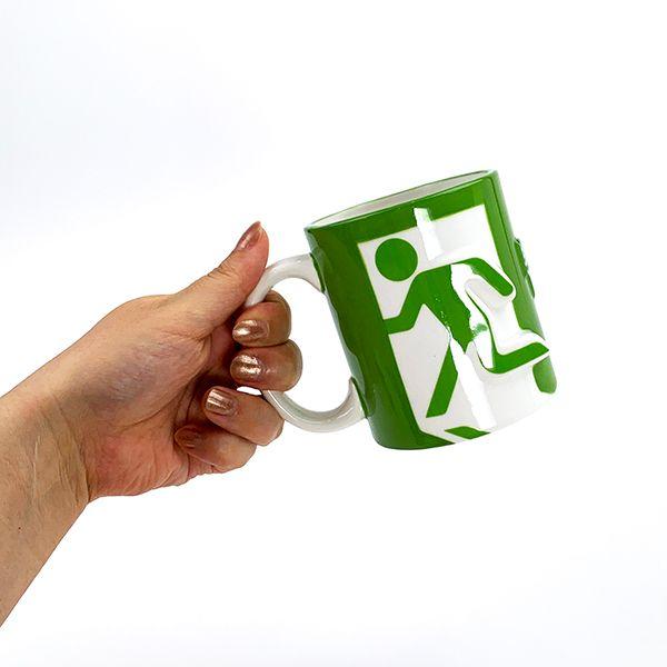 現実逃避マグ-マグカップ-食器-オモシロ-緑 商品画像6：キャラグッズPERFECT WORLD TOKYO