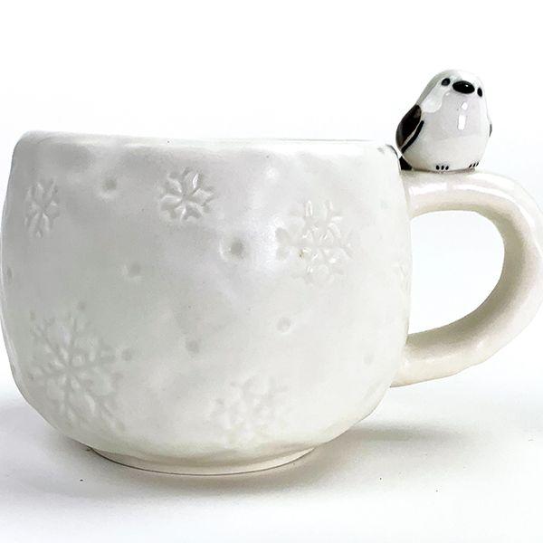 フィギュア付きマグ-シマエナガ-マグカップ-食器--白 商品画像2：キャラグッズPERFECT WORLD TOKYO