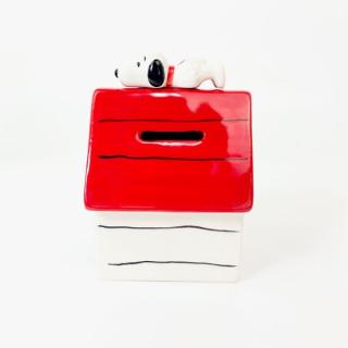 PEANUTS-スヌーピー-貯金箱-ハウス-スヌーピー-バンク-レッド