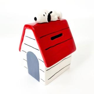 PEANUTS-スヌーピー-貯金箱-ハウス-スヌーピー-バンク-レッド