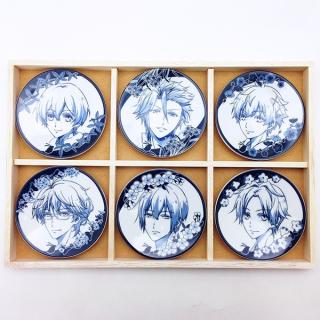 ツキウタ Six Gravity 豆皿セット 木箱 （ORTU） 原産国：日本(SPWD)の
