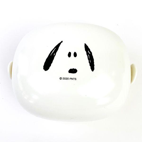 スヌーピー-SNOOPY-おにぎりランチ-フェイススヌーピー-お弁当箱-ランチパック-タッパー-白-グッズ 商品画像2：キャラグッズPERFECT WORLD TOKYO