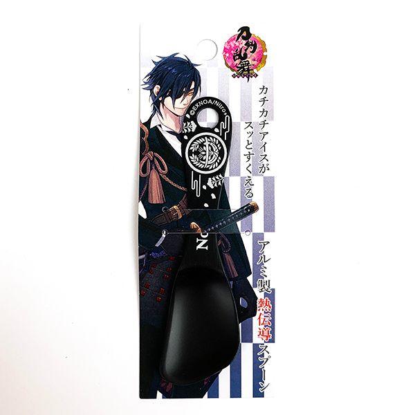刀剣乱舞-燭台切光忠-刀剣乱舞-アイスクリームスプーン-アニモチ-燭台切光忠-カトラリー-スプーン-アイス-アイスクリーム-ブラック-グッズ(MCD) 商品画像4：キャラグッズPERFECT WORLD TOKYO