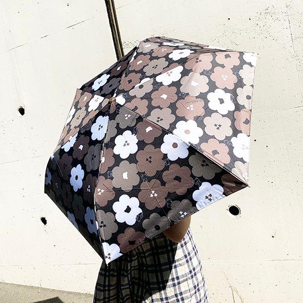 SAN-X-リラックマ-50cm折り畳み傘-リラックマ-傘-雨具-日焼け防止-グッズ-UVカット-ブラック 商品画像5：キャラグッズPERFECT WORLD TOKYO