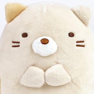 すみっコぐらし-ねこ-ぬいぐるみ-プレゼント-すみっこ-ベージュ-グッズ