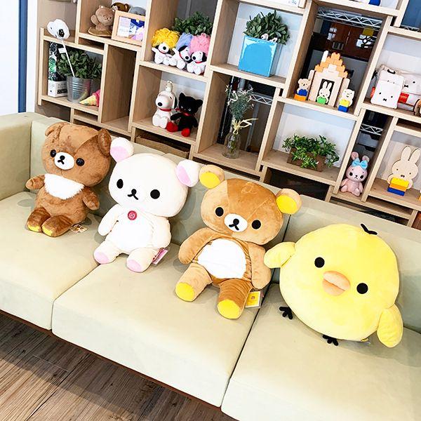 リラックマ-チャイロイコグマ-ぬいぐるみ-Ｌ-抱き枕-プレゼント-茶色-グッズ 商品画像7：キャラグッズPERFECT WORLD TOKYO