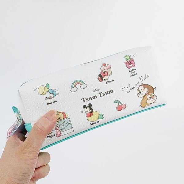 ツムツム-ペンケース-整列-ペンポーチ-筆箱-ディズニー-水色 商品画像9：キャラグッズPERFECT WORLD TOKYO
