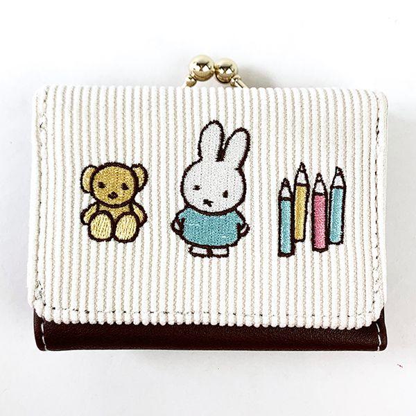 ミッフィー-Miffy-コンパクト財布-ワッペンシリーズ-WH-財布-ミニ財布