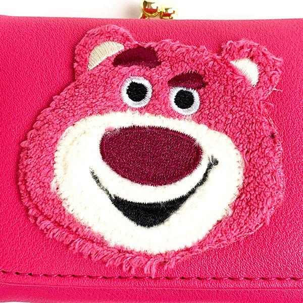 ディズニー-トイストーリー-ワッペンシリーズ-コンパクト財布-ロッツォ-ワッペン-コンパクト-コインケース-小銭入れ-ピンク 商品画像3：キャラグッズPERFECT WORLD TOKYO