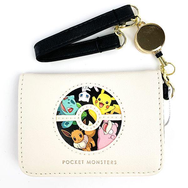 ポケモン パスケース tropical sweets ポケモン-リール付きオープンパスケース-クラシカルWH-ポケモン-定期