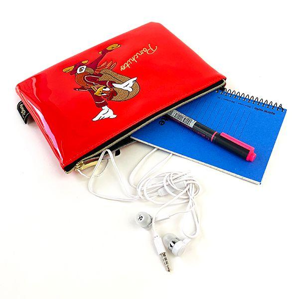 ディズニー-パンチート-フラットポーチ-パンチート-ポーチ-Disney-グッズ-レッド--(MCOR) 商品画像4：キャラグッズPERFECT WORLD TOKYO