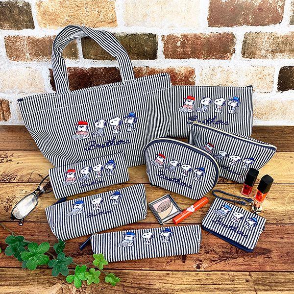 PEANUT-ブラザーズ-シンプルペンポーチ-ブラザーズ-スヌーピー-筆箱-グッズ-オラフ-スパイク-ストライプ--(MCOR) 商品画像5：キャラグッズPERFECT WORLD TOKYO