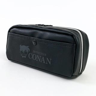 名探偵コナン-江戸川コナン-ペンポーチ-ブラック-筆箱-文房具の通販
