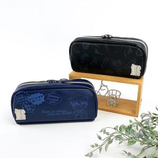 名探偵コナン-江戸川コナン-ペンポーチ-ブラック-筆箱-文房具の通販